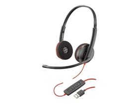 Headset usb modelo c3220 hp poly duplo ax28a6 usb c com adaptador para usb a Headset usb modelo c3220 hp poly duplo ax28a6 usb c com adaptador para usb a