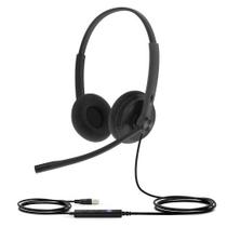Headset USB Yealink UH34 com Fones Duplos e Cancelamento de Ruído Headset USB Yealink UH34 com Fones Duplos e Cancelamento de Ruído