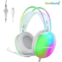 Headset Zealsound-S600 RGB Gaming fone de ouvido para PC, laptop, video games