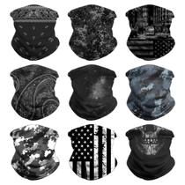 Headwear: bandana, envoltório de cabeça, lenço facial, máscara, aquecedor de pescoço