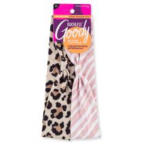 Headwraps Goody Low Profile para cabelos finos 2 Cheetah & Stripe