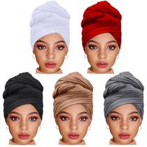 Headwraps ZRQ para mulheres, lenço de turbante de camisa elástica x5