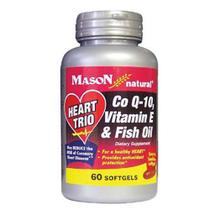 Heart Trio: Co Q-10 - Vitamina E e Óleo de Peixe 60 Sgel da Mason (pacote com 4)