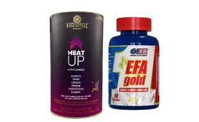 Heat Up 20 Sachês + Efa Gold 90 Cápsulas (Combo) - One Pharma + Essential Nutrition