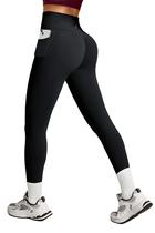 Heathyoga Legging Modeladora de Glúteos com Scrunch e Bolsos para Mulheres, Controle de Barriga, Compressão sem Costura Frontal, Calça de Yoga Preta Heathyoga Legging Modeladora de Glúteos com Scrunch e Bolsos para Mulheres, Controle de Barriga, Compressão sem Costura Frontal, Calça de Yoga Preta