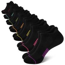 Heatuff 7 Pares de Meias Femininas Esportivas Acolchoadas de Cano Baixo