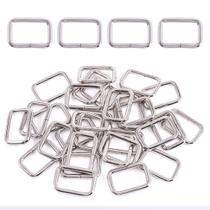 Hebillas de Metal Rectangulares para Cinturón Swpeet 25mm Plata 60 unidades