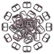 Hebillas de rodillo metálicas negras mate de 25 mm con hebilla, paquete de 60 unidades Hebillas de rodillo metálicas negras mate de 25 mm con hebilla, paquete de 60 unidades