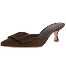 Heeled Mules Divanne para mulheres Slingback Pumps Kitten Heels
