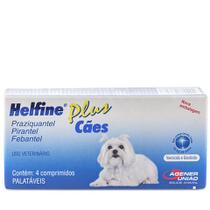 Helfine plus cães 10kg 4 comprimidos