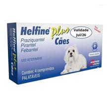 Helfine Plus Vermífugo Para Cães 4 Comprimidos Agener União