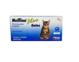 Helfine Plus Vermífugo Para Gatos Com 2 Comprimidos - Agener Uniao