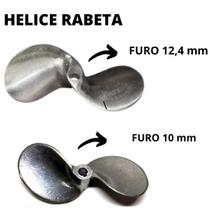 Hélice 2 Pás P/ Rabeta 7 Hp Em Alumínio 2 Unidades