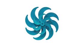 Hélice 8 Pás Para Ventilador Mondial 40cm Vtx-40-Dw Hélice 8 Pás Para Ventilador Mondial 40cm Vtx-40-Dw