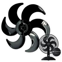 Hélice Cadence Ventilar Eros Supreme preta 30 cm com 6 pás