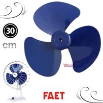 Hélice de Ventilador Faet 3 Pás 30cm Azul