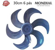 Hélice do Ventilador Mondial 30cm 6 pás Maxx Power - Azul