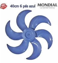 Hélice Do Ventilador Mondial Nv-45 40 Cm 6 Pás Azul Original