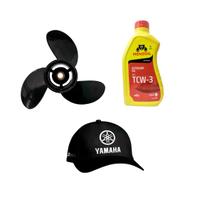 Hélice Mercury 15hp 18hp 9. 14 x 10 com Óleo Menzoil 1 Litro mais Boné