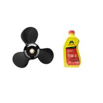 Hélice Mercury 25Hp 30Hp 2T SeaPro 9.9 x13 + 1 Litro Menzoil Hélice Mercury 25Hp 30Hp 2T SeaPro 9.9 x13 + 1 Litro Menzoil
