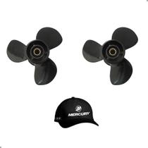 Hélice Mercury 25Hp 30Hp SeaPro 9.6 x 13 Kit C/2 + Boné Hélice Mercury 25Hp 30Hp SeaPro 9.6 x 13 Kit C/2 + Boné