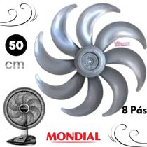 Hélice Mondial 50cm 8 Pás - Cor Cinza