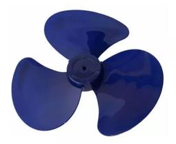 Helice Mondial Ou Faet 30cm 3 Pás Azul Eixo Meia Lua