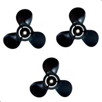 Hélice Motor Popa Suzuki 25hp 30hp 2T 10.1/4" x 13" Kit C/3