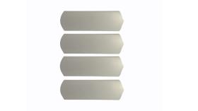 Hélice Pá Ventilador de Teto em Madeira MDF - Sem Furo - Branca - Kit com 4 Unidades Hélice Pá Ventilador de Teto em Madeira MDF - Sem Furo - Branca - Kit com 4 Unidades