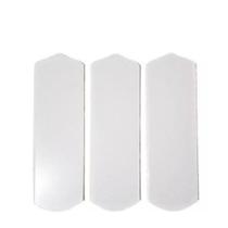 Helice Pá Ventilador Teto Madeira Branca Kit 3un S/furos Helice Pá Ventilador Teto Madeira Branca Kit 3un S/furos