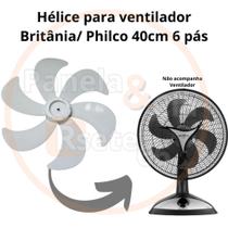 Helice para ventilador Britânia / Philco 40cm 6 pás - ORIGINAL Helice para ventilador Britânia / Philco 40cm 6 pás - ORIGINAL