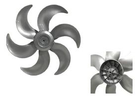 Helice Para Ventilador Mondial 40cm 6 Pas Prata Super Power Cinza