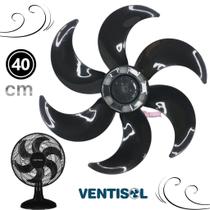 Hélice Para Ventilador Ventisol 40cm 6 Pás Preto Turbo Premium Hélice Para Ventilador Ventisol 40cm 6 Pás Preto Turbo Premium