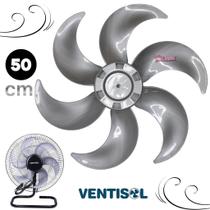 Hélice Para Ventilador Ventisol 50cm 6 Pás Prata Turbo Steel Hélice Para Ventilador Ventisol 50cm 6 Pás Prata Turbo Steel