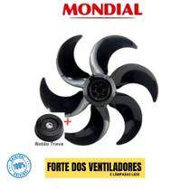 Hélice + Trava Ventilador Mondial Preta 40cm 6 Pás Original