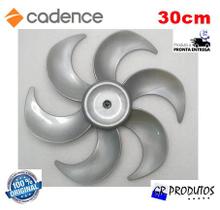 Hélice Ventilador Cadence Eros Supreme 30cm 6 Pás Prata eixo meia lua 8mm Original