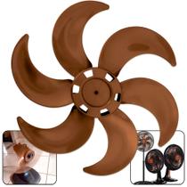 Hélice Ventilador Ventisol 6 Pás 40 Cm Bronze, Prata e preto