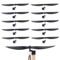 Hélices de plástico STEM Inventions de 6 polegadas, pacote com 10 Construa aviões, helicópteros e muito mais com elástico cabe em bastões artesanais e madeira balsa
