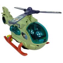 Helicóptero Anda Sozinho Bate e Volta Gira a Hélice Toca Sirene com Luzes Brinquedo Infantil 3 Anos+