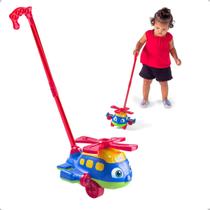 Helicóptero Avião Didático De Empurrar Push Plane Brinquedo