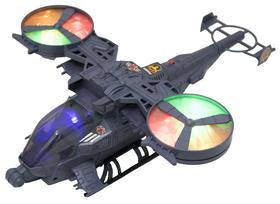 Helicóptero Bate e Volta de Brinquedo Infantil Com luzes, Som, Movimento de Rotação BBR TOYS