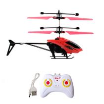 Helicoptero Brinquedo Com Controle Remoto Recarregável E Sensor(vr)