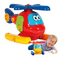 Helicóptero Brinquedo Infantil Colorido Didático