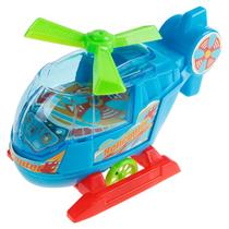 Helicóptero Brinquedo Infantil Puxa Corda Educacional e Desenvolvimento Infantil