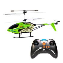 Helicóptero c/ Controle Remoto Verde FÊNIX