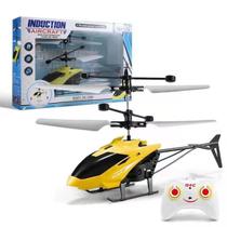 Helicóptero Com Controle E Sensor Amarelo Futuro Kids