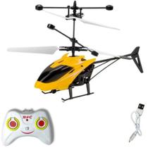 Helicóptero Controle Remoto E Sensor Mini Drone Recarregável USB Helicóptero Controle Remoto E Sensor Mini Drone Recarregável USB