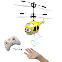 Helicóptero Controle Remoto Sensor Movimento Recarregável brinquedo infantil
