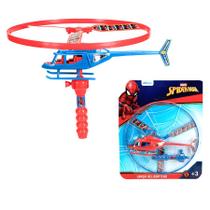 Helicóptero De Brinquedo A Corda Voa Com Lançador Manual Homem Aranha