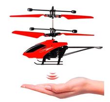 Helicóptero De Brinquedo Com Sensor Recarregável Vermelho